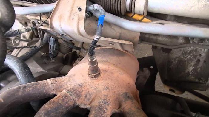 Replacement of oxygen sensor on Kalina