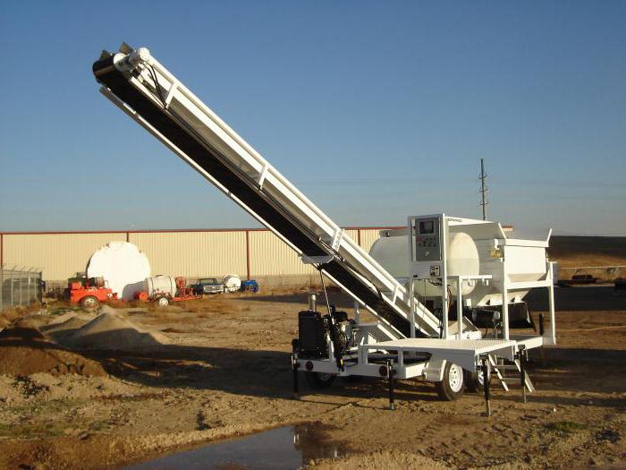 Concrete mortar unit. Mobile Concrete Plant