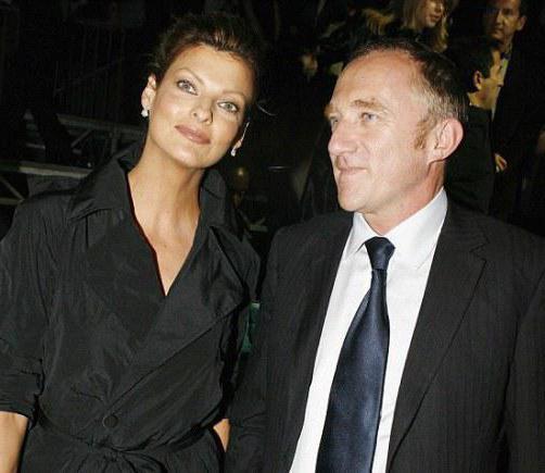 François Henry Pinault and Linda Evangelista