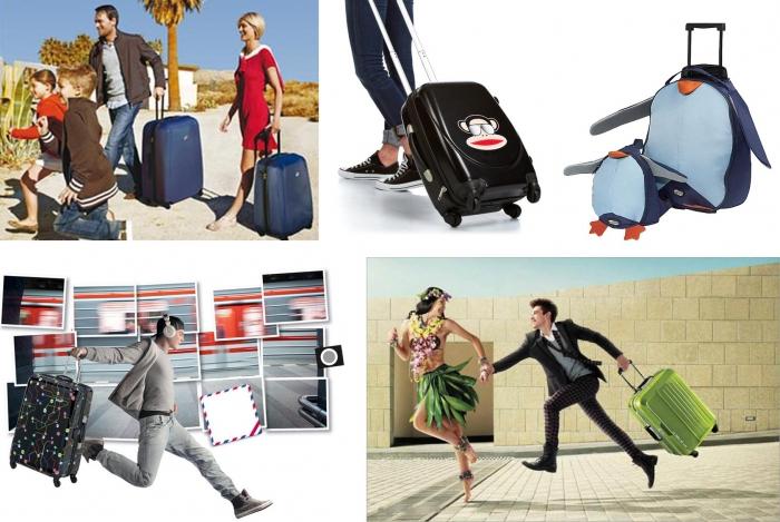 Suitcases on wheels american tourister