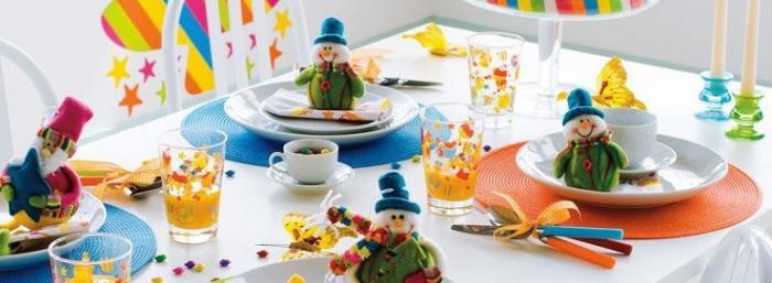 design of children's festive table