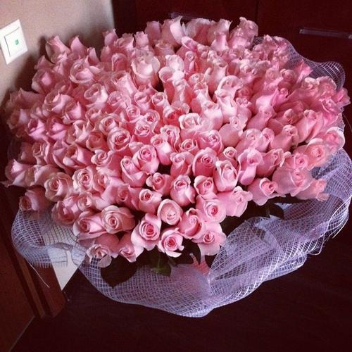 A huge bouquet of roses - a chic gift for loved ones!