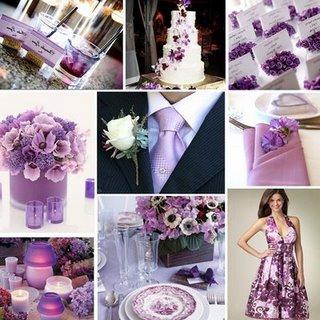 Lilac wedding: decor with a twist