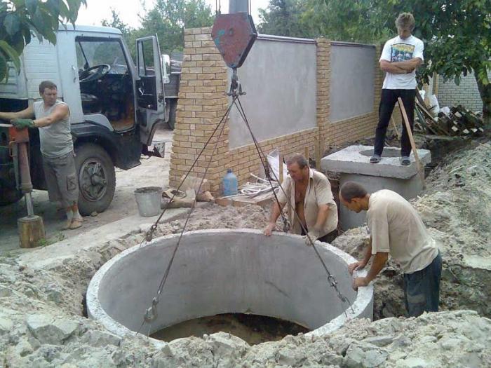 Quality septic tank made of concrete rings