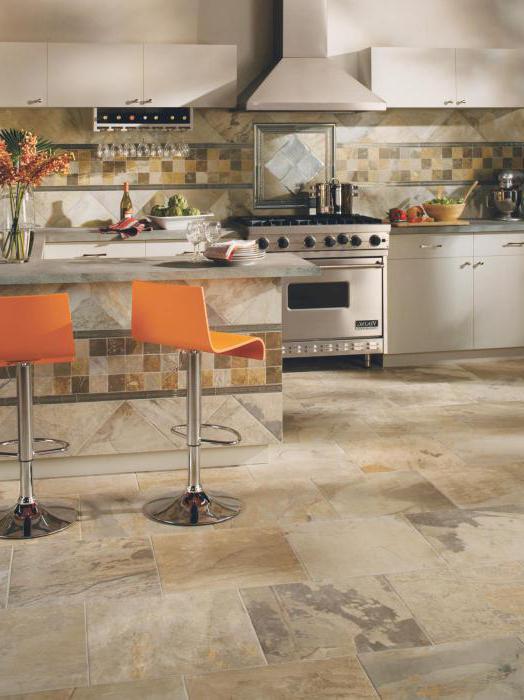 How to choose a floor tile for the kitchen: features, views and interesting ideas