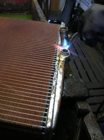 Soldering the radiator. Repair of radiators