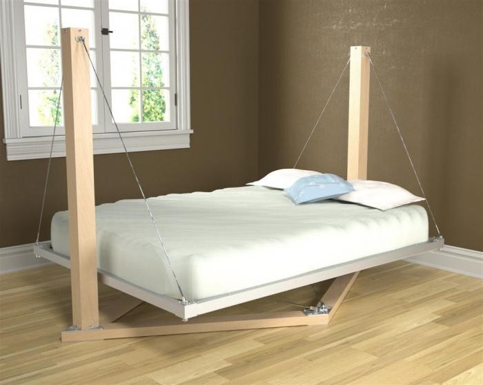 Suspended bed - a sweet dream in weightlessness