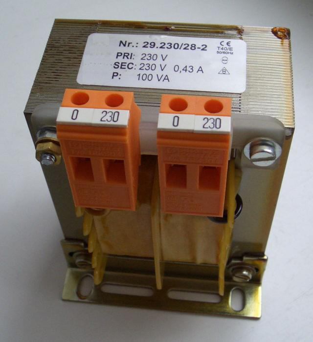 how to connect a transformer 220 to 36 volts