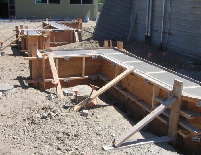 Removable formwork for the basement foundation with your own hands