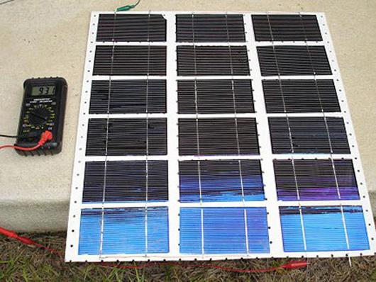 solar panel with own hands made of foil 