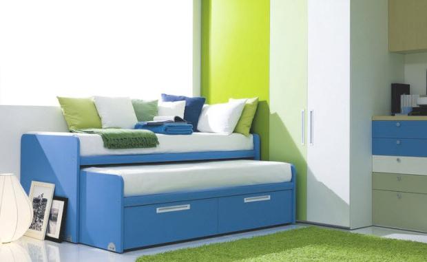 Modern pull-out bed for children