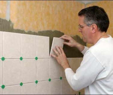 Bathroom of a stone - laying of a tile