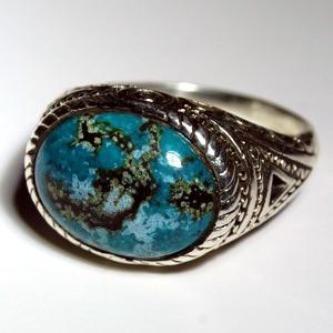 ring with turquoise