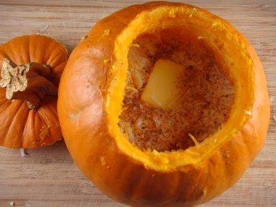 How to bake a whole pumpkin in the oven?