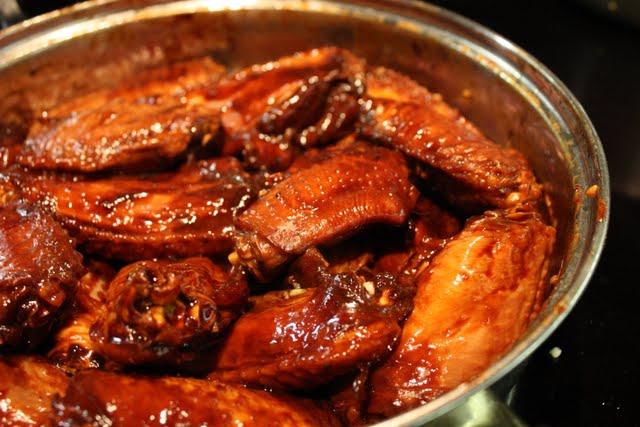 chicken wings on a frying pan recipe