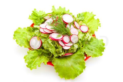 Low-calorie salads in dietary nutrition