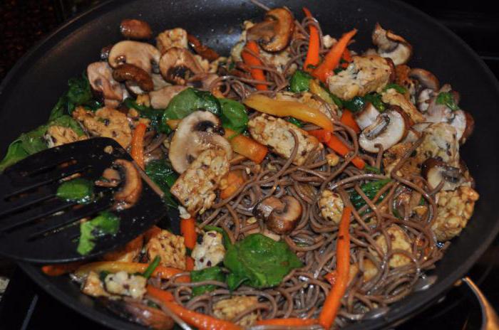 Step-by-step recipe: buckwheat noodles with vegetables