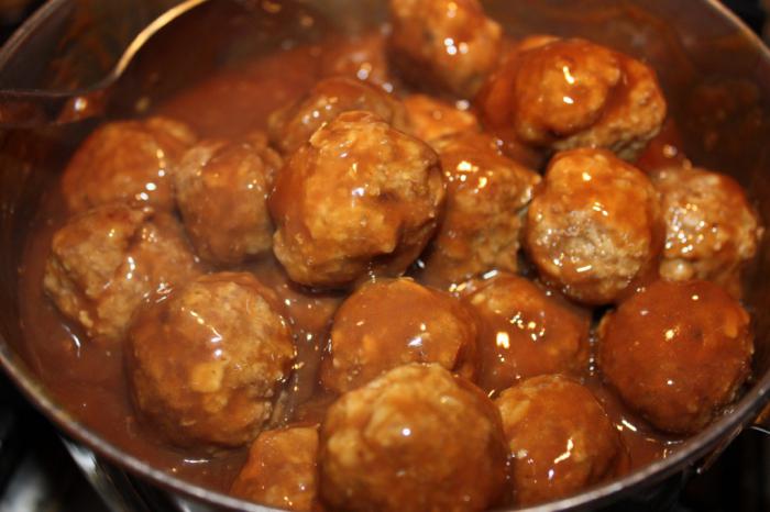 The recipe for meatballs is like in kindergarten