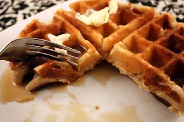  soft waffles in a waffle-maker recipe