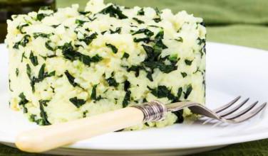 rice with spinach