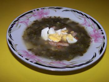 Sorrel soup of stew. Recipe