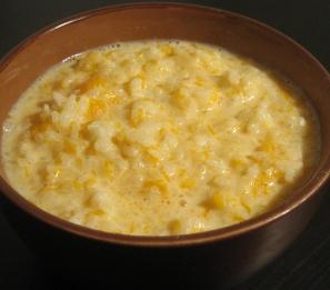 Pumpkin porridge with millet on milk