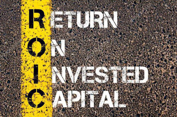 The invested capital. Return on invested capital