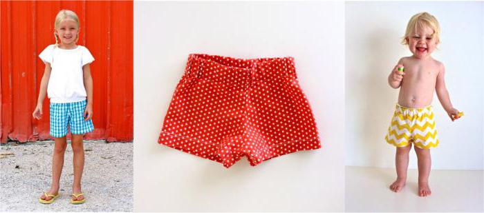 shorts children's shorts on an elastic band