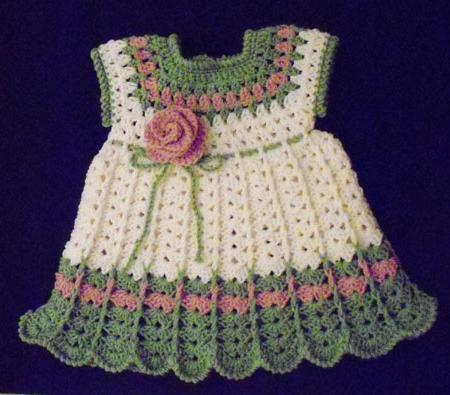 We make crocheted children's crocheted dresses ourselves