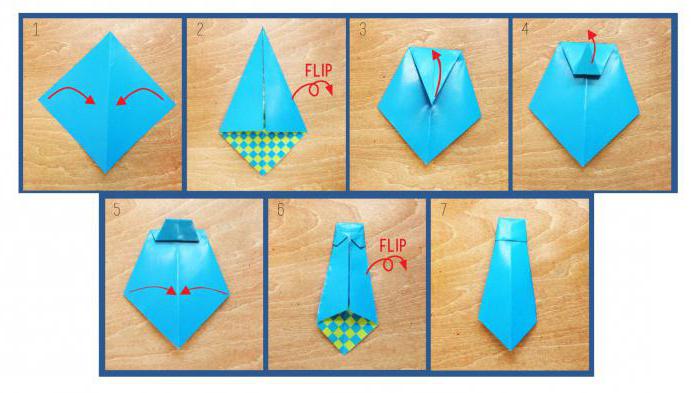 How to make an origami tie with a shirt: a master class