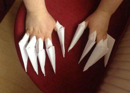 how to make the lynx claws from paper