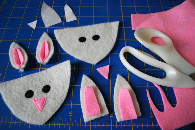 how to sew slippers bunnies