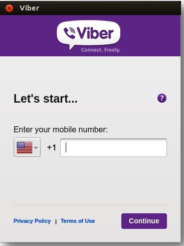 viber does not come with code