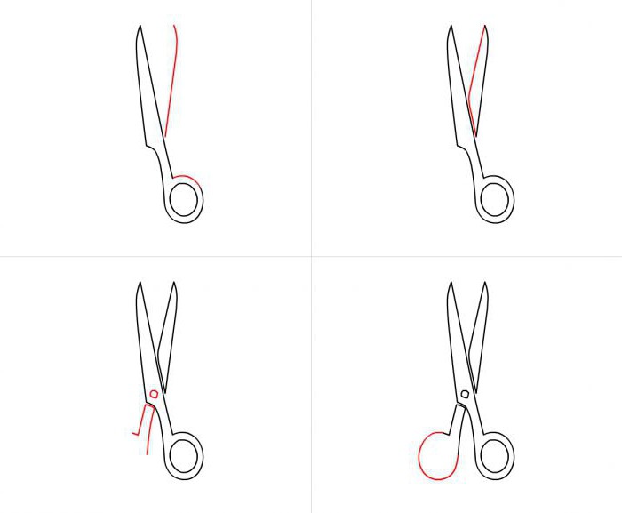 How to draw scissors easily and quickly