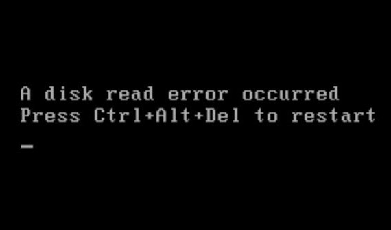 a disk read error occurred how to fix 