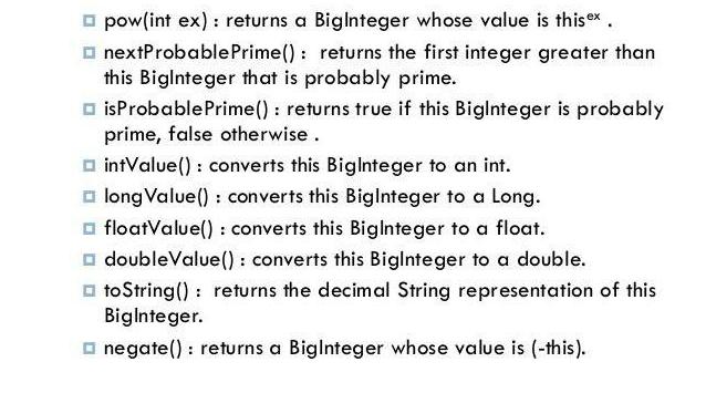 BigInteger Java: working with large numbers