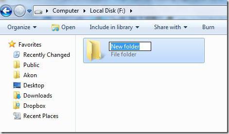 program folder 