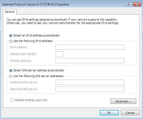 ipv6 without internet access windows 8 