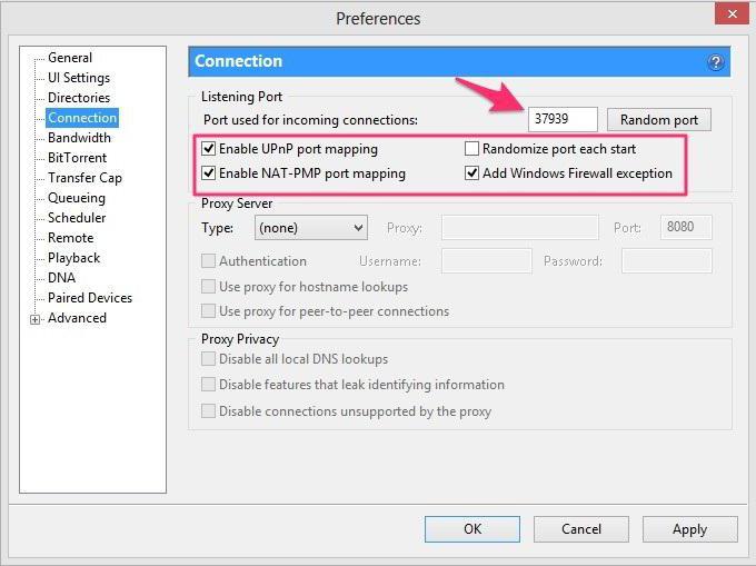 how to open ports via torrent for samp 