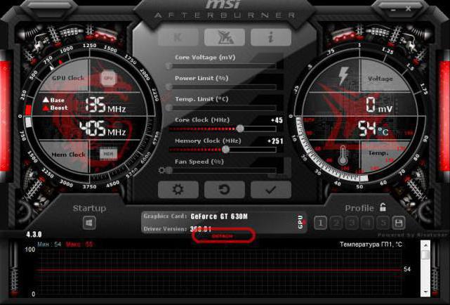 How to use MSI Afterburner and keep the video card in 