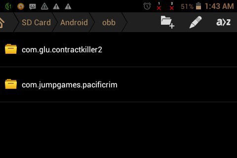 How to unpack the cache on "Android"?