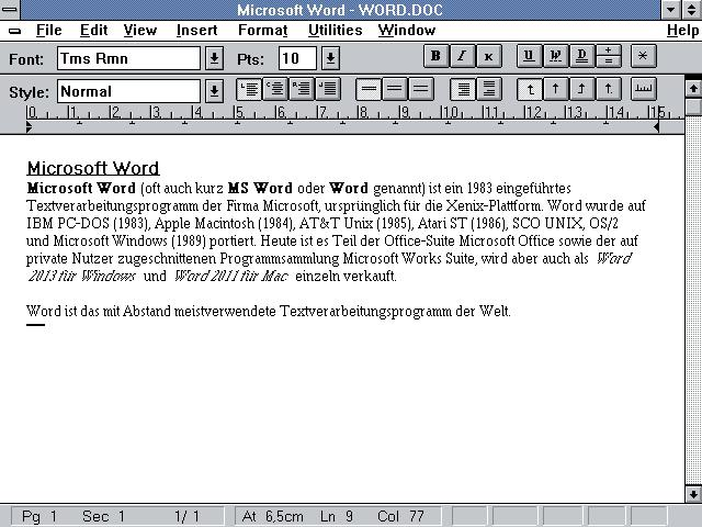 How to sort alphabetically in the Word