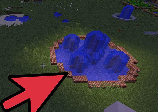 Details on how to make a fountain in the "Maincrafter"