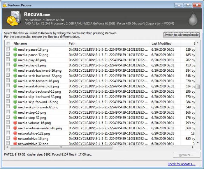 free program restoring deleted files 