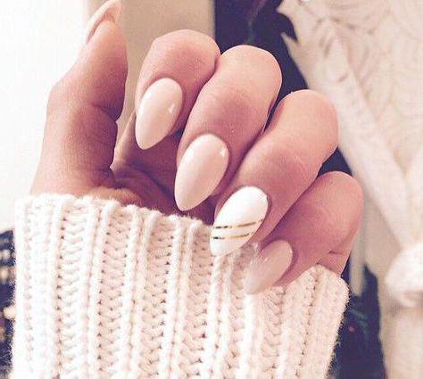 beige shellac on nails