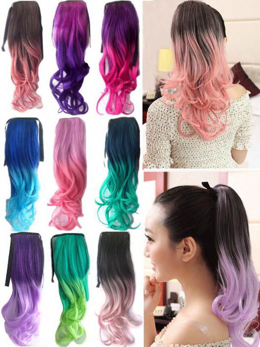 Summer in the hair: bright colored strands with their own hands