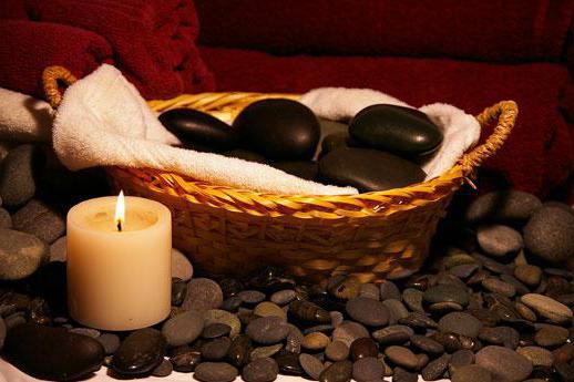 Stone therapy - massage with hot stones. Stones for stone therapy