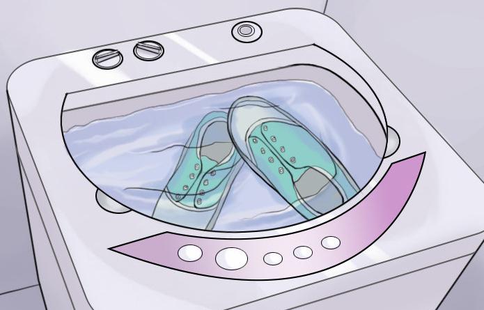 Is it possible to wash the sneakers in a washing machine