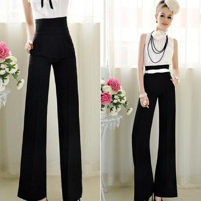 trousers with high waist