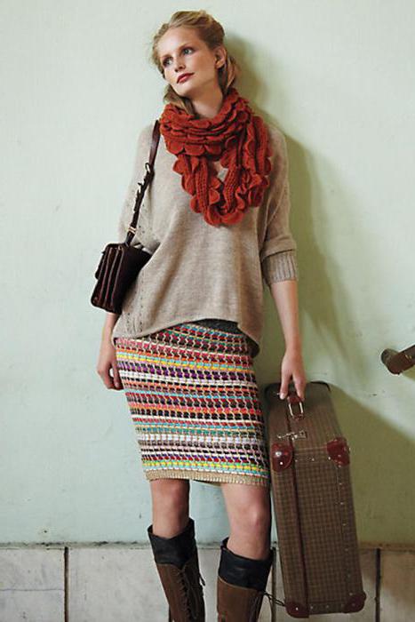 Knitted skirt - an indispensable part of the wardrobe